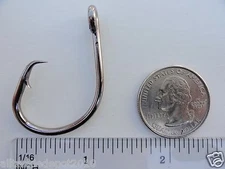  24 - 80 pcs Circle Hooks 4X Strong Size 6/0 Black Nickel Fishing Hooks
