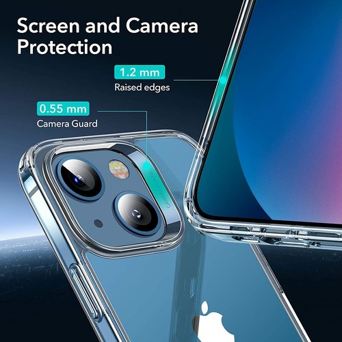For Apple iPhone 13 Mini Clear Phone Case Cover and Soft Screen Protector Film - 第 7/9 張圖片