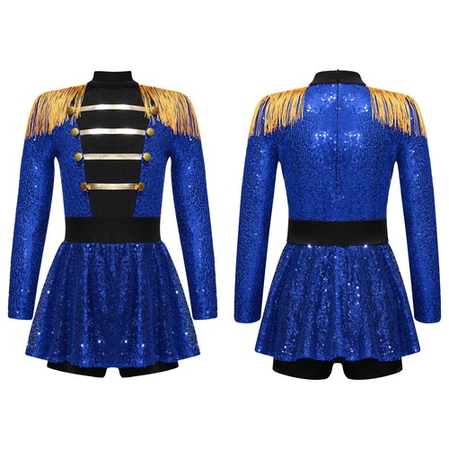 DE Freebily Kinder Mädchen Kostüm Zirkus Kostümkleid mit Shorts Tanzkleid Party - Bild 15 von 38