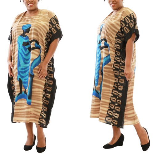 Mujeres Boho Kaftán Kimono Maxi Vestido Playa Vacaciones Talla Grande Suelto Largo Soltero - Imagen 29 de 63