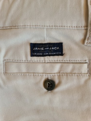 JANIE & JACK Boys Khaki Pants   Waist Tie Feature   Elastic at Ankles  NWOT S 4  - Picture 6 of 9