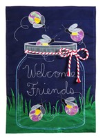 Evergreen Firefly Welcome Applique Garden Flag 12.5 X 18 Inches on sale Evergreen Firefly Welcome Applique Garden Flag 12.5 X 18 Inches on sale