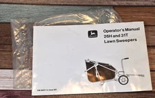 Vintage John Deere 26H 31T Lawn Sweepers Operators Manual