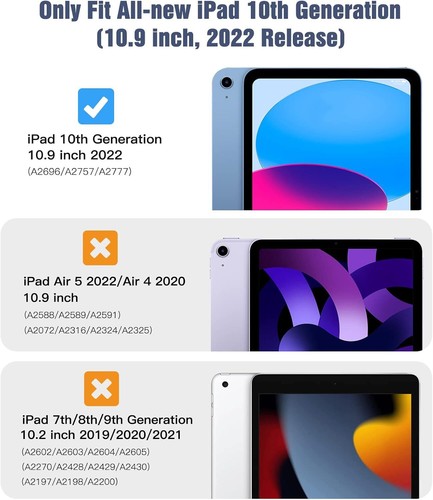360 Rotating Smart Case for iPad 11th (A16) & 10th Generation with Pencil Holder - Picture 50 of 136