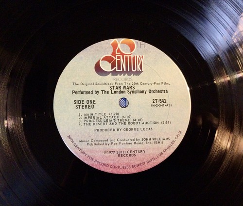 Original 1977 STAR WARS Movie Soundtrack Vinyl LP with Sleeves, Insert, & Poster - Picture 11 of 16