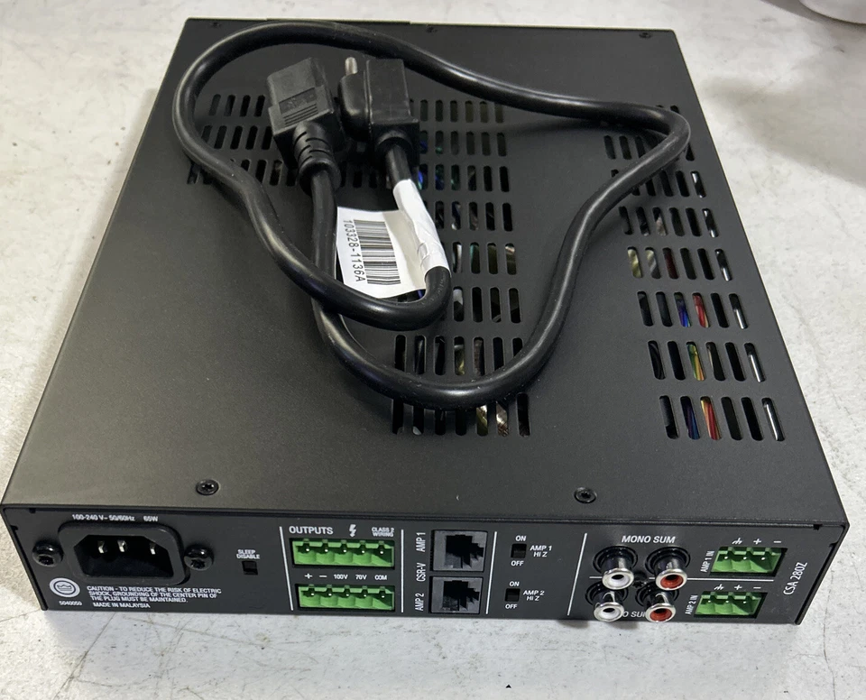 JBL CSA 280Z 80W 2-channel 70/100V Power Amplifier New In Box - Image 2 of 3