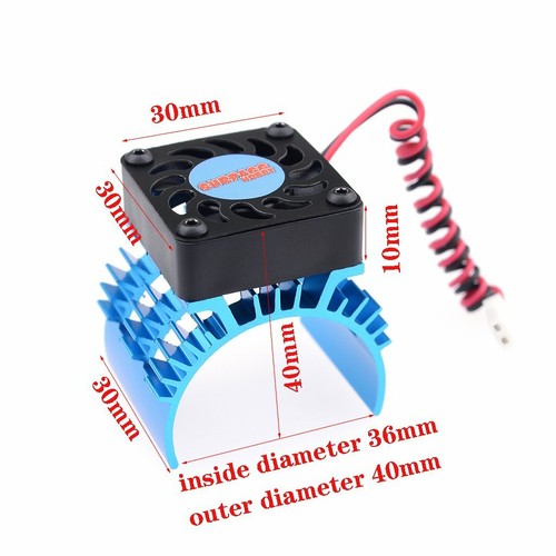 SURPASS Heat sink Cooing Fan 21000RPM for 1/10 RC HSP HPI FS 540/550/3650 Motor - Picture 11 of 15