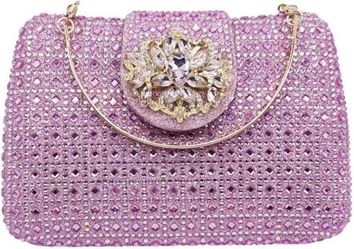 Sparkly Rhinestone Evening Clutch Purses for Women Crystal Clutch Crossbody Bag