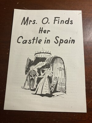 Mrs. O. Finds Her Castle in Spain Vintage Brochure Spanish State Tourist Dept.
