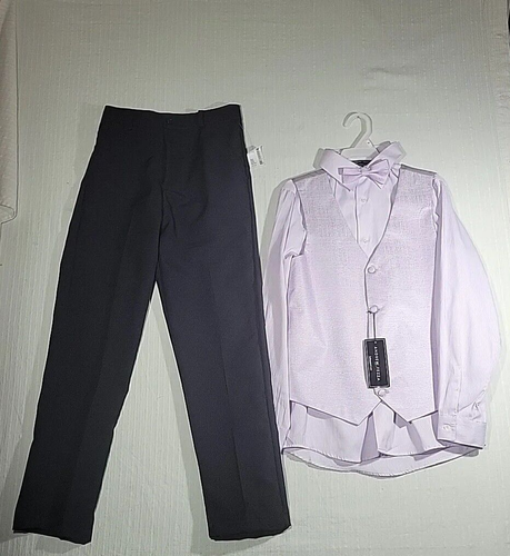 Andrew Fezza Boys Size 14 Bow Tie, Vest, Shirt and Dress Pants