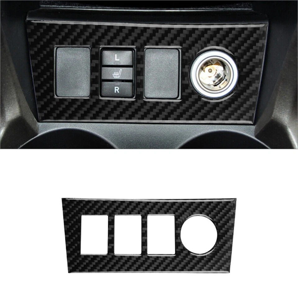 Juego completo de cubierta interior de fibra de carbono de 14 piezas para Toyota RAV4 2006-2012 Foto 2 de 4