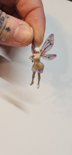 Handmade Fairy Garden Minature Fairy Terrarium Fairies Translucent Wing Fairy - Picture 3 of 5