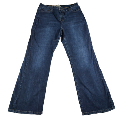 Levi's Jeans 512 Women's 14 Perfectly Slimming Boot Cut Back Flap Pockets Blue