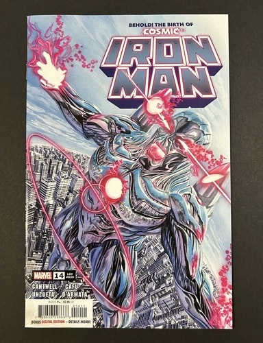 Iron Man #14 Cosmic 1st App. Iron God Marvel Comics 2021