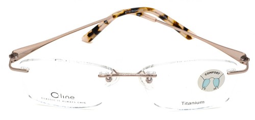 C-Line CLFF14 NP 53 mm Titanio Gafas MARCOS Gafas RX Ópticas Gafas - Nuevas - Imagen 8 de 12