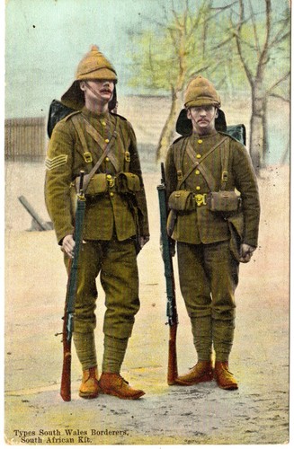 UK Antique postcard - E.F.A. Military Uniforms - South African Kit, Sth Wales - Picture 1 of 2