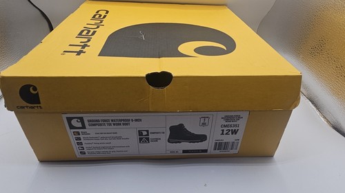 Größe 12 Herren Carhartt, Ground Force WP INS 6 in CT Stiefel Schwarz Leder Synthetik - Bild 2 von 6