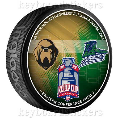 2023 ECHL Kelly Cup Champions Florida Everblades 9 Hockey Puck PAQUETE - NUEVO - Imagen 5 de 10