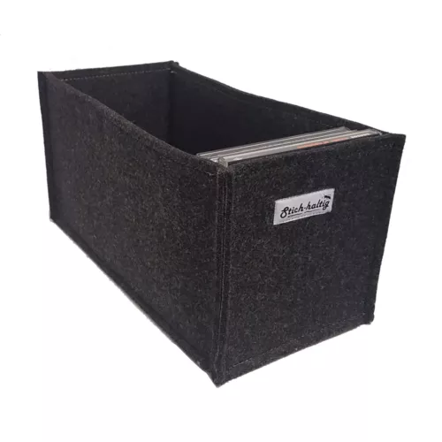 Stilvolle Aufbewahrungsbox aus Filz für CD´s CD-Box CD Regalkorb CD Filzkorb
