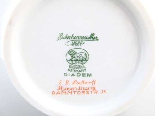 alte 50er - 60er Jahre Schale von Hutschenreuther aus der Serie Diadem - Bild 6 von 6
