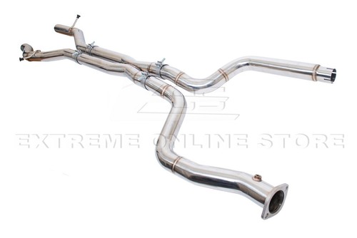 For 16-19 Cadillac CTS-V | T-304 Stainless Steel Mid X Pipe Exhaust System - Picture 10 of 14