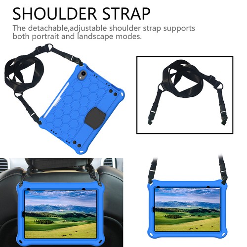 Funda a prueba de golpes para iPad 5to 6to 7mo 8to 9no 10mo 11.ª generación A16 con correa para el hombro - Imagen 23 de 33