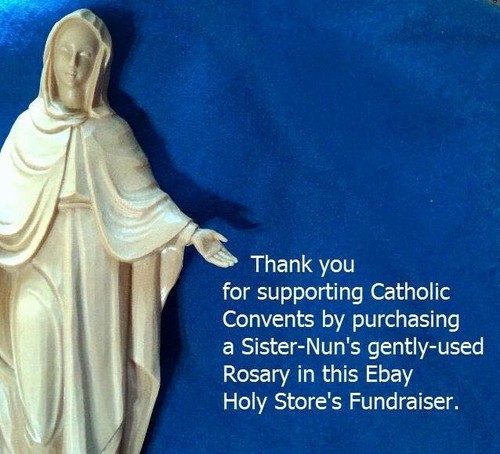Rosary for Your Tall Mary Statue Indoor/Outdoor, New Old Convent Blessed #311 - Picture 6 of 6