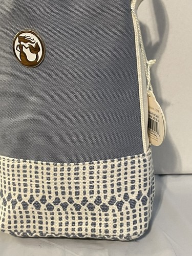 Spartina 449 Singvogel Canvas Doppel Wein Caddy/Beuteltasche. Trennwand Flattens. Neu mit Etikett - Bild 4 von 13