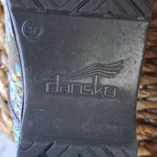 Dansko Womens Floral Print Professional Canvas Clog Vegan Size EU37/US6.5-7 - Picture 7 of 10
