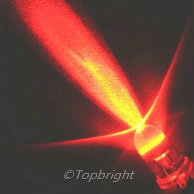 LED 30° Front gewölbt OSR5CA5C31P LED Dioden THT 5mm rot 18000÷22000mcd 5mm