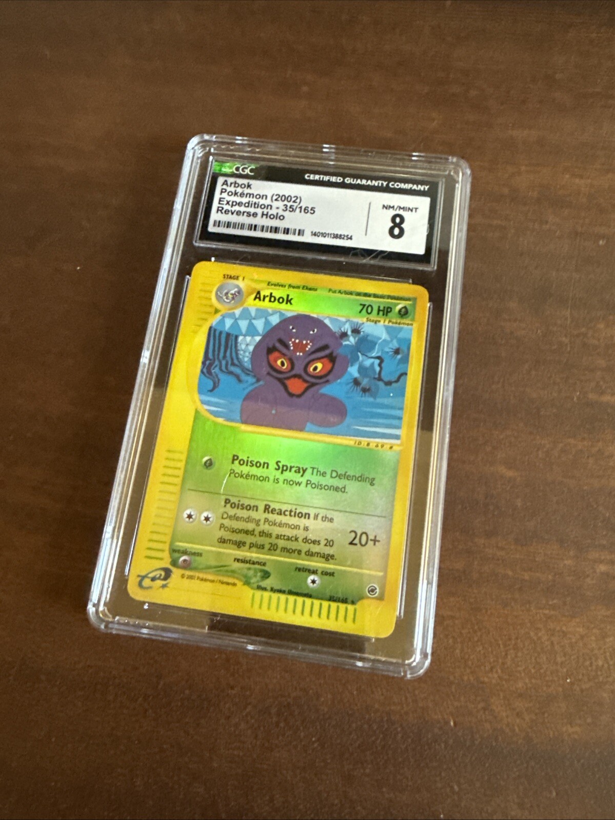 Pokemon ARBOK Expedition Base Set REVERSE HOLO Rare e-Reader Edition 35/165 MINT