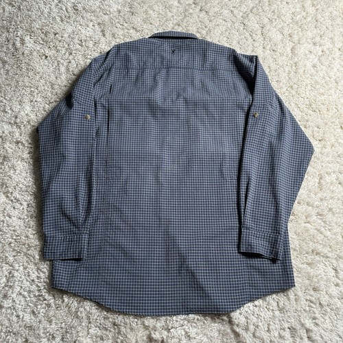 Browning RBO Trekwear Shirt Mens XL Blue Check Nylon Blend Shooting Hunting - Picture 15 of 18