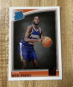 2018-19 Donruss Optic Rated Rookie Card Mikal Bridges Phoenix Suns RC #200