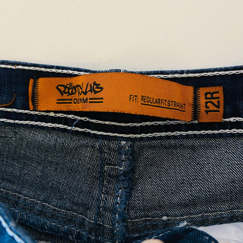Riotclub Boys Jeans Size 12R Straight Leg Cotton Blend inseam 25" NWT - Picture 3 of 11