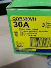 Square D QOB330VH 30A 240V 50/60Hz 3-Poles Bolt-on Circuit Breaker