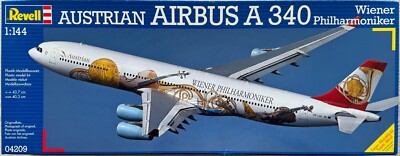   REVELL AUSTRIAN Airbus A340 Wiener Philharmoniker   Model #04209 NIB 1:144