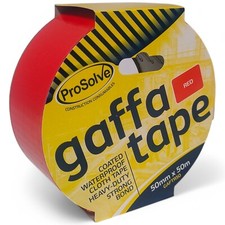 PROSOLVE Heavy Duty Gaffer Tape 50mm x 50m Waterproof Cloth Duct Tape 7 Colours