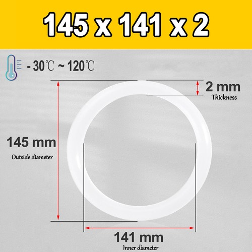 Sellos tóricos métricos de goma de silicona VMQ 2 mm sección transversal 1 mm - 161 mm de diámetro interior - Imagen 119 de 123