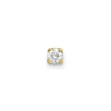 14K Yellow Gold Single Stud Diamond Earring 0.13g