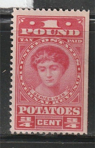 U.S. 3/4 cent 1 Pound Potatoes Scott #RI1 MINT MNH