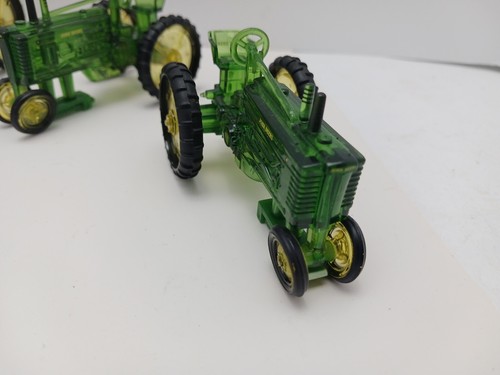 5 Haarspangen/Spangen - Vintage John Deere Traktor - Kunststoffspielzeug - grün/gelb - Bild 5 von 10