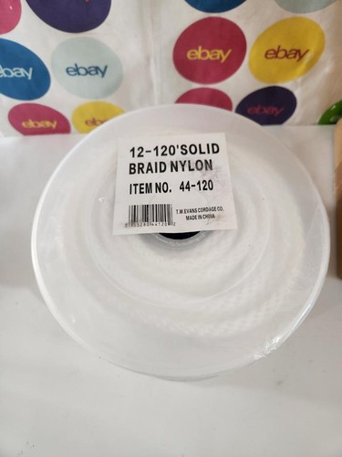 120 FT Boat Premium Anchor Line Solid Braided Nylon Rope Durable White 3/8" - Bild 2 von 8
