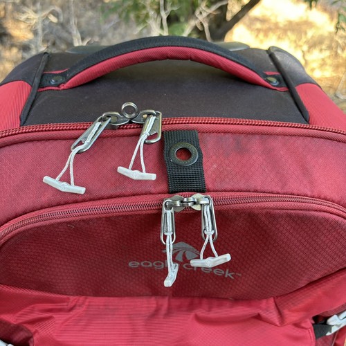 Eagle Creek Outdoor Gear 32" Wheeled Duffle Bag Red XL Luggage - Picture 4 of 24