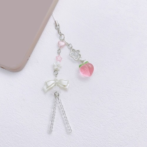 Phone Accessory Strawberry Phone Lanyard Handmade Pendant for Fashion Lover - Zdjęcie 5 z 8