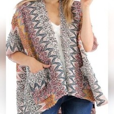 Akemi  Kin Anthropologie Multi Color Kimono Onse Size