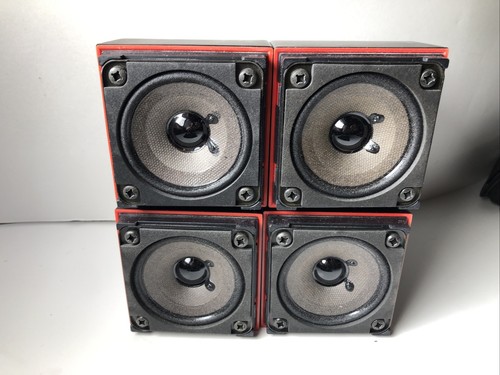Bose Red Line Double Cube Satellite Speaker Pair Tested Good Covers - Picture 4 of 11