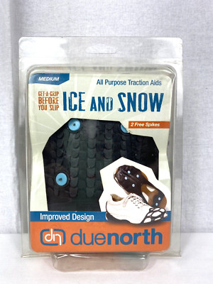 Due North All Purpose Ice & Snow Traction Aid Shoe Covers Size Medium (M) New!!