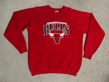 Vintage CHICAGO BULLS Sweatshirt XL Mens Made-in-USA NBA Crewneck 90s Jordan