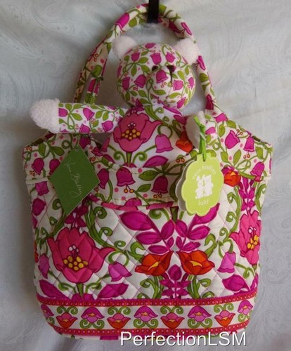 NWT Vera Bradley Daisy Tote, Bear, Dress/bloomers 0-3 months Lilli Bell Pattern! - Picture 8 of 12