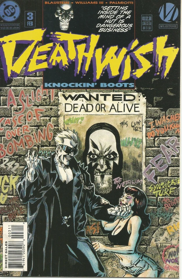 Deathwish #3 by Adam Blaustein & J. H. Williams III (DC: Milestone Press, 1994) - Image 1 of 1